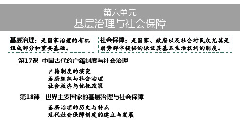 中国古代的户籍制度与社会治理PPT课件