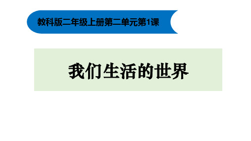 二年级上册科学课件《我们生活的世界》教科版17