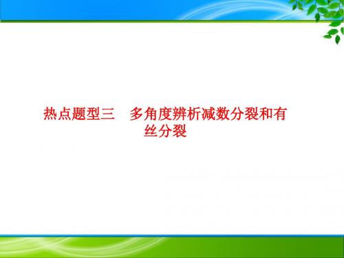 2020 高三生物一轮复习 专题 热点题型课件热点题型三