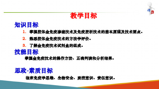 免疫学检验技术金免疫技术