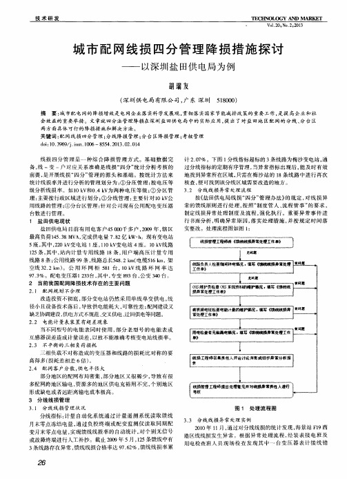 城市配网线损四分管理降损措施探讨——以深圳盐田供电局为例