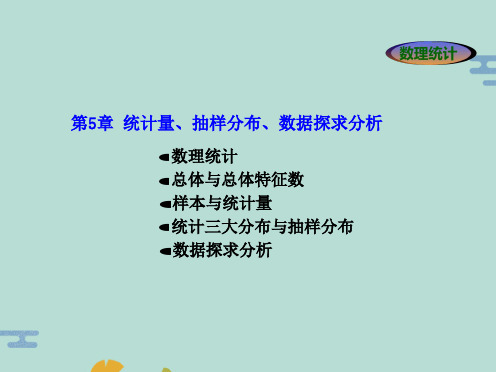 统计量抽样分布探索性数据分析(“总体”文档)共55张