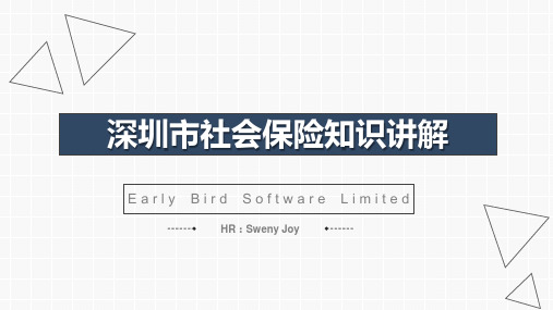 培训PPT《深圳市社会保险知识讲解》