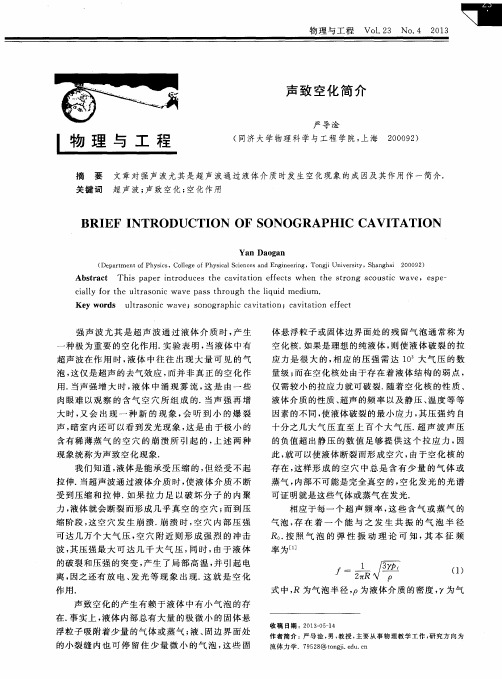 声致空化简介