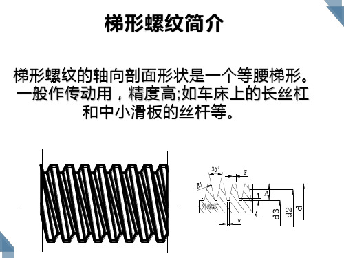 数控车床加工工艺编程-车削梯形螺纹