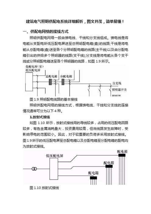 建筑电气照明供配电系统详细解析，图文并茂，简单易懂！