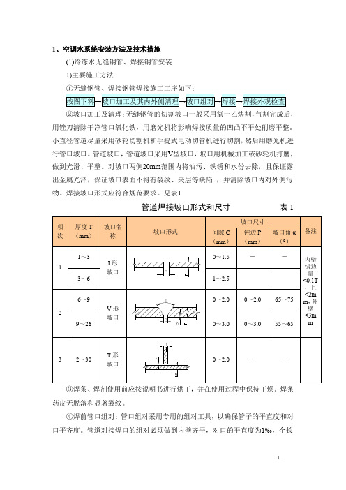 空调水系统作业指导书