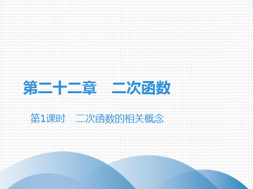 上册二次函数的相关概念人教版九年级数学全一册完美课件