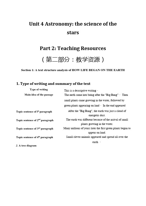 《Astronomy：thescienceoftheStars》素材(人教版必修3).doc