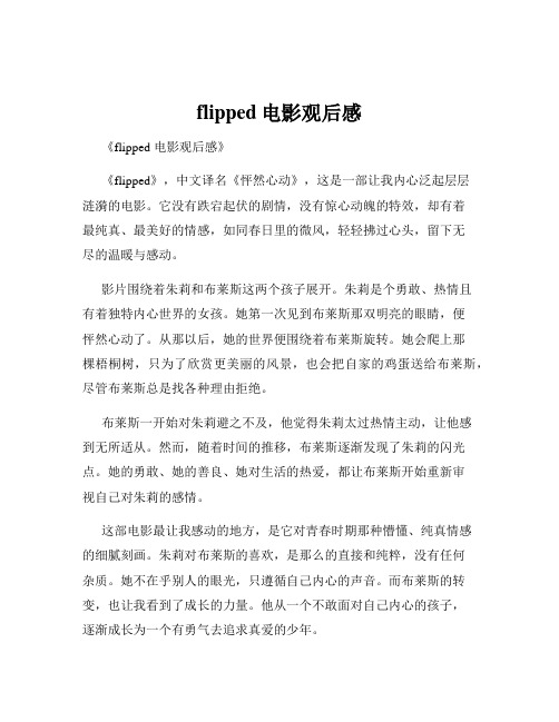 flipped电影观后感