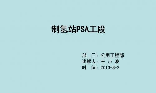 甲醇裂解制氢PSA工段讲解