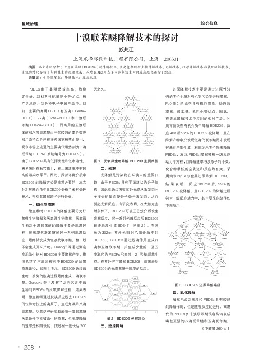 十溴联苯醚降解技术的探讨