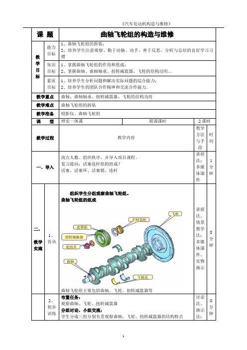 2.4曲轴飞轮组