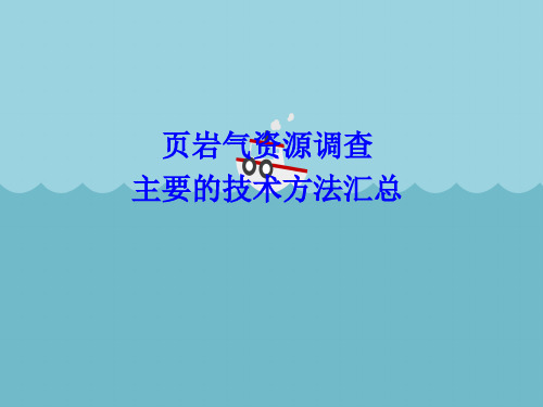 页岩气资源调查主要的技术方法汇总