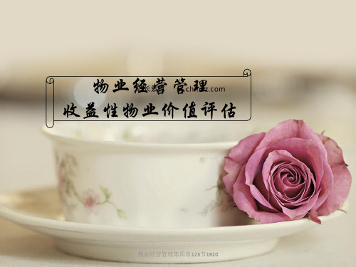 物业经营管理第四章123节1920