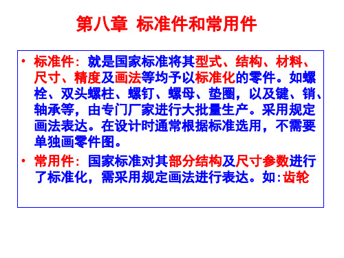 机械制图系列课件-08标准件和常用件