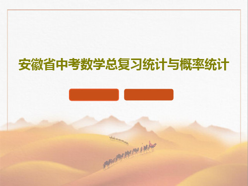 安徽省中考数学总复习统计与概率统计共32页PPT