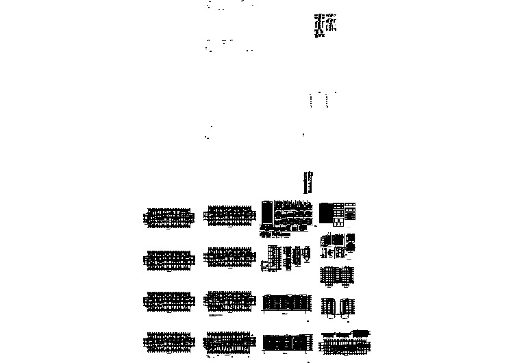如皋市某小区3400平米6层砖混结构住宅楼全套建筑设计CAD图纸