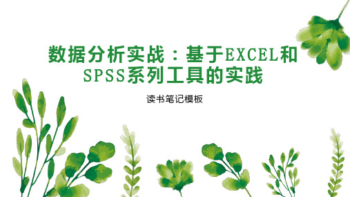 数据分析实战：基于EXCEL和SPSS系列工具的实践