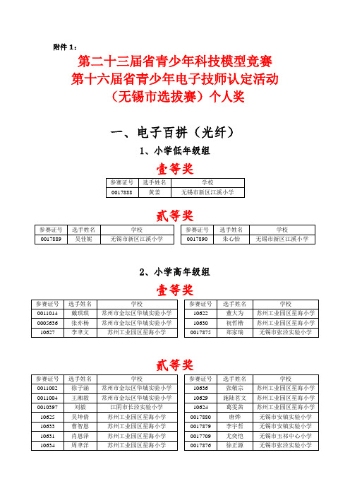 江苏青少年电子技师认定活动