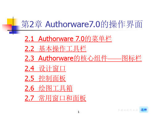 第2章Authorware7.0的操作界面