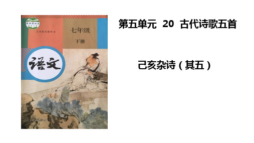新人教版(部编)七年级语文下册《五单元 . 阅读 20 古代诗歌五首 己亥杂诗(其五)》示范课件_10