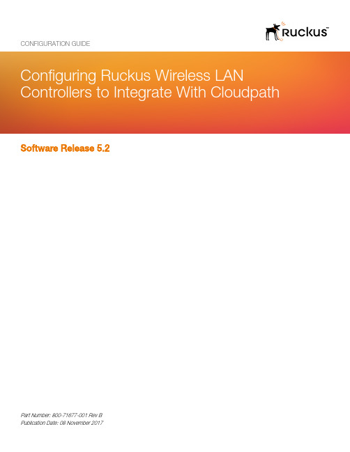 Ruckus Wireless LAN Controllers配置指南说明书