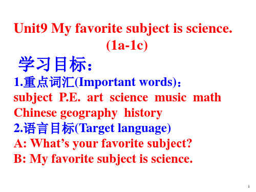 初中英语 人教七年级上 Unit9 SectionA 1a-1c 课件 (1)