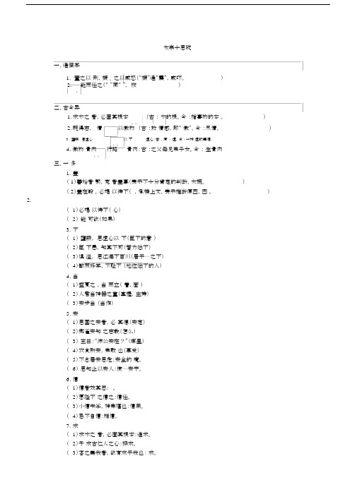 (完整word版)谏太宗十思疏文言知识整理.docx