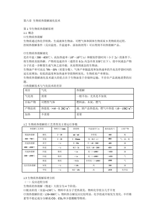 生物质热裂解液化技术