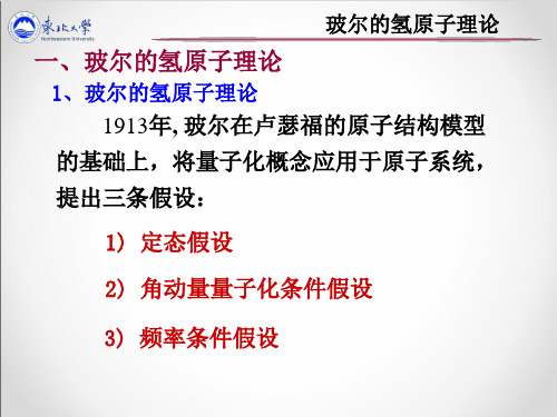 8.4.2 玻尔的氢原子理论