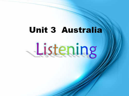 高中英语(人教)选修九Unit3同步课件:U3P4 Listening exercise