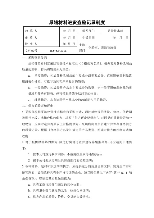 13-32进货查验制度