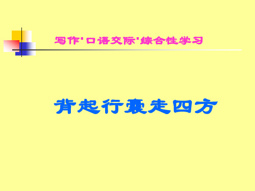 综合性学习____背起行囊走四方