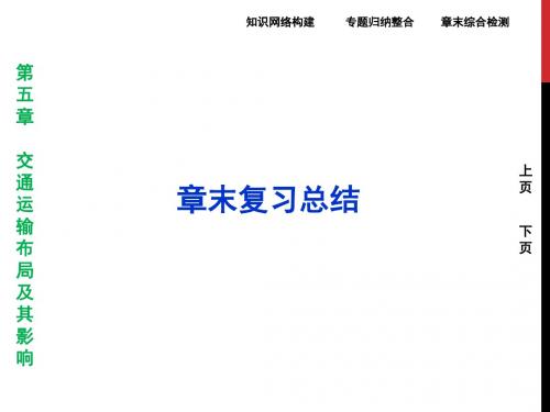 高中地理课件第五章 交通运输布局及其影响 章末复习总结