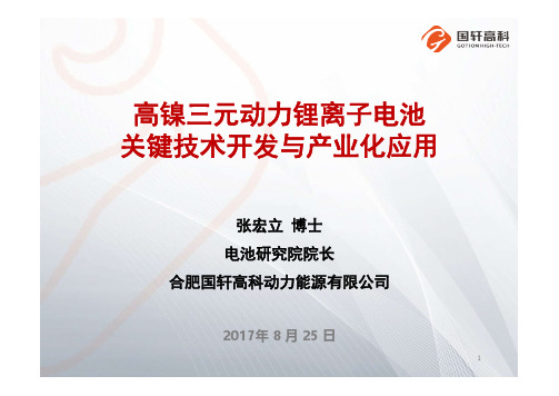 国轩张宏立-高镍三元动力锂离子电池关键技术开发与产业化