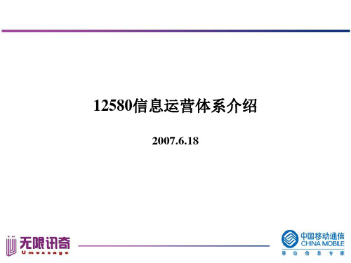 12580信息运营体系简介