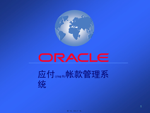 oracleiap培训教材(PPT)