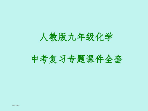 人教版九年级化学中考复习专题课件全套