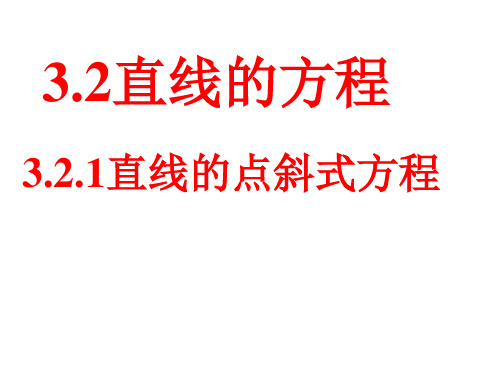 高中数学【人教A版必修】23.直线的点斜式方程ppt下载