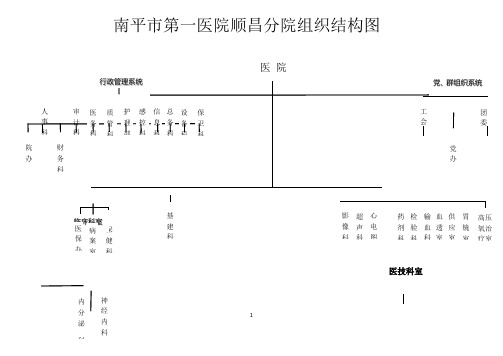 医院组织结构图