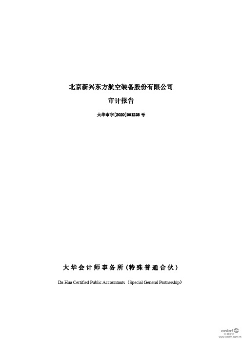 新兴装备：2019年年度审计报告