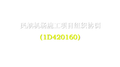 一建【民航】216 民航机场施工项目组织协调