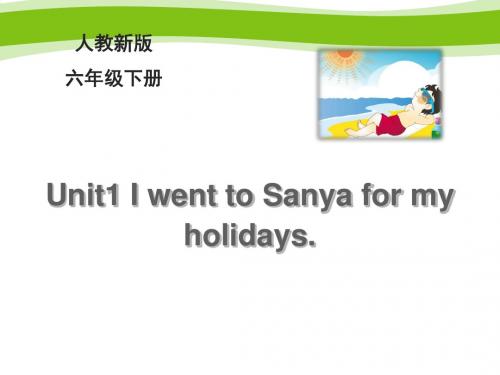 人教精通六年级下册英语课件-Unit 1 I went to Sanya for my holidays  Lesson 2