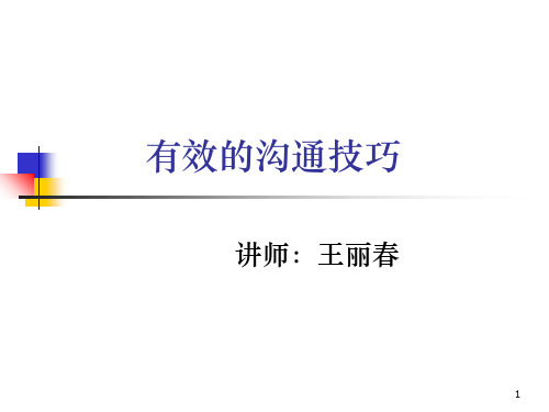2008年08有效的沟通技巧55页PPT文档