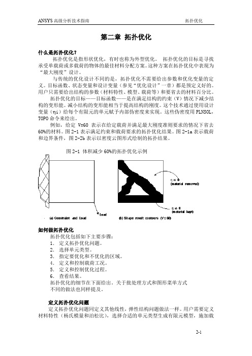 ANSYS教程二---拓扑优化