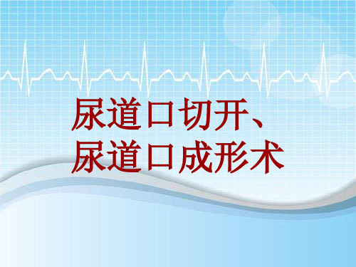 手术讲解模板：尿道口切开、尿道口成形术