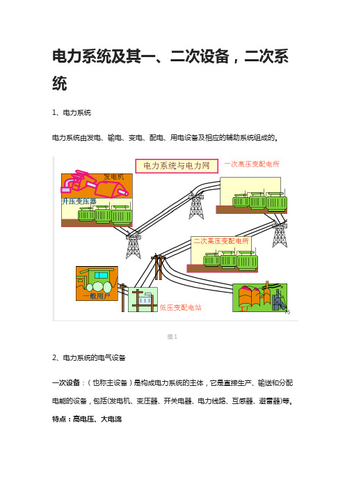 [全]电力系统及其一、二次设备,二次系统