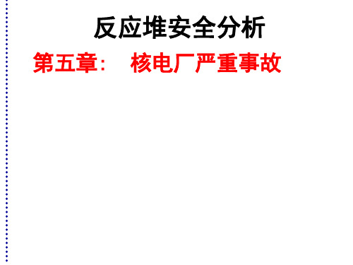 核反应堆安全分析-核安全-核技术-5.5核电厂的严重事故