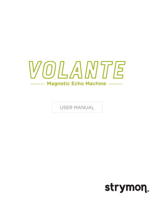 Volante - Magnetic Echo Machine用户手册说明书